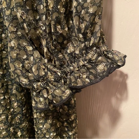 Mini Babydoll Metallic Sparkle Dress Urban Outfitters - Picture 8 of 11